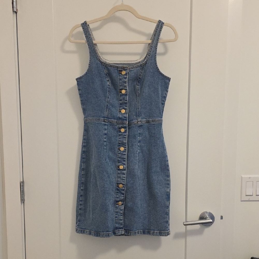 Noisy may Blue Denim Mini Dress